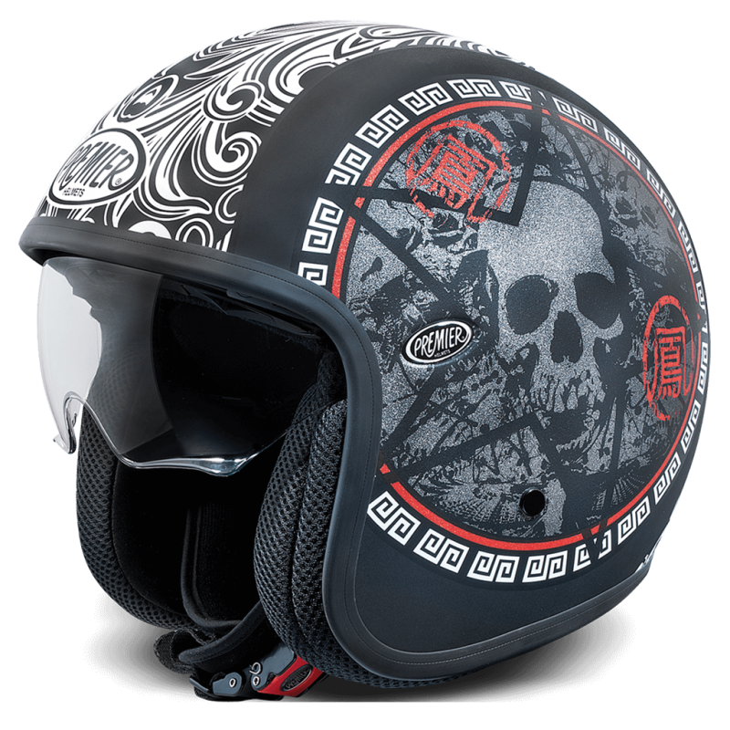 Premier Helmets VTG-SK9-BM Selection of Jet & Demi-Jet Helmets Online