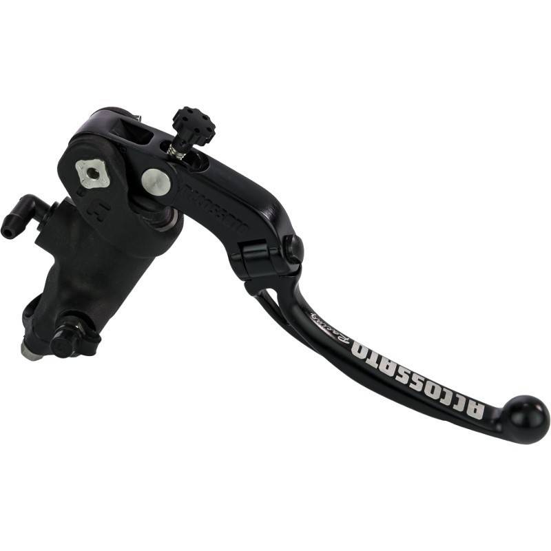 Accossato Black edition motorbike brake master cylinder Ø19x18mm folding lever|AccessoriRacing