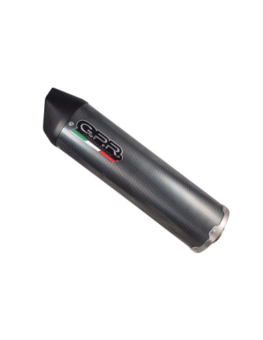 Silenciador con tubo de conexión GPR Furore Poppy homologado con catalizador incluido compatible con Derbi Terra 125 R / Adventu|AccessoriRacing