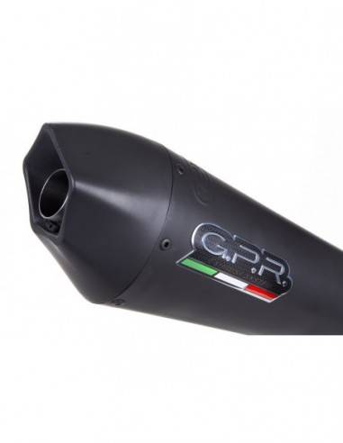 S.182.GPAN.BLT Impianto Semicompleto-Scarico Omologato-Catalizzato Gpe Anniversary Black Titanium Suzuki V-Strom Dl 650 2012-...