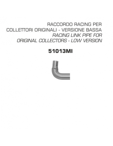 Arrow raccordo Racing per Aprilia RS 125 2018-2019 / RS4 125 2017-2018|AccessoriRacing