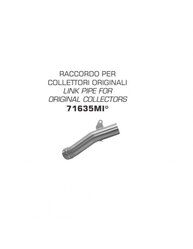Raccordo racing inox per collettori originali e terminali Arrow BMW R Nine T 2014-2019|AccessoriRacing
